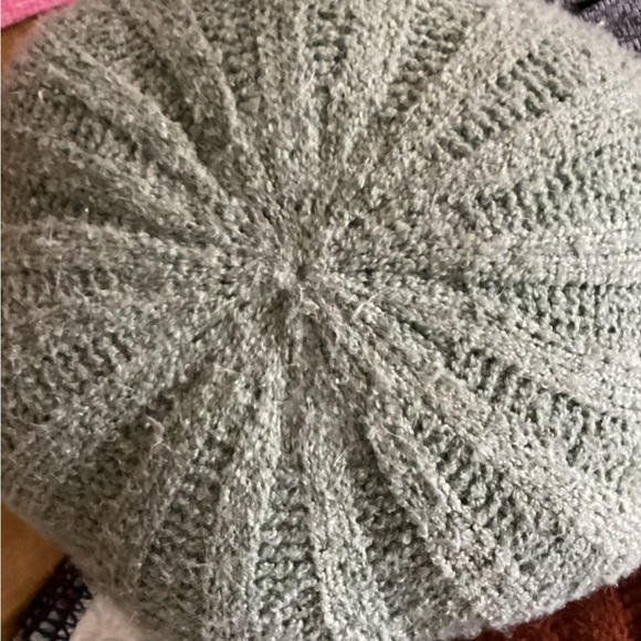 Cozy 2 Knit Boho Pumpkin Crochet Sweater Pillows Good Used Condition - Picture 4 of 5